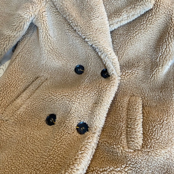 ASOS QED London Double Breasted Teddy Coat - Picture 2 of 12